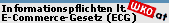 Informationspflicht lt. §  5 Abs. 1 E-Commerce-Gesetz